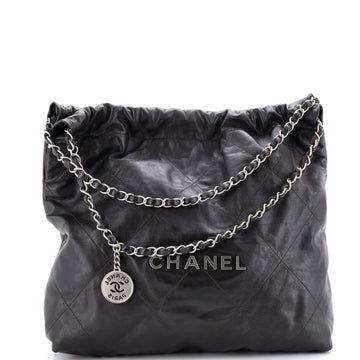 Chanel 22 Chain Hobo Quilted Calfskin Medium