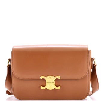 Celine Triomphe Shoulder Bag Smooth Calfskin Medium