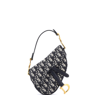 Christian Dior Saddle Handbag Oblique Canvas Mini