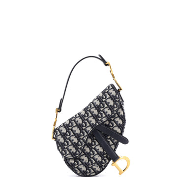 Christian Dior Saddle Handbag Oblique Canvas Mini