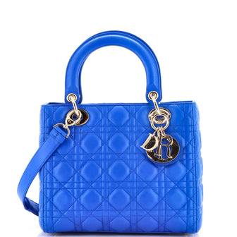 Christian Dior Lady Dior Bag Cannage Quilt Lambskin Medium