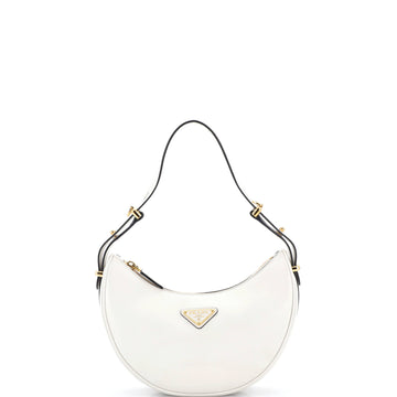 Prada Arque Half Moon Hobo Leather Small