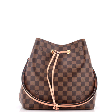 Louis Vuitton NeoNoe Handbag Damier with Leather MM