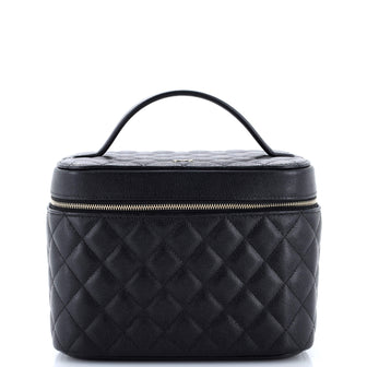 Chanel Classic Vanity Case Quilted Caviar Medium