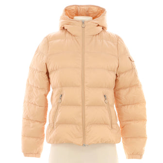 Moncler Women's Gles Short Puffer Jacket Quilted Nylon with Down