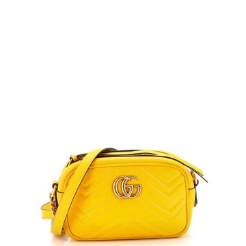 Gucci GG Marmont Shoulder Bag Matelasse Leather Mini