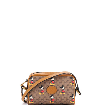 Gucci Disney Mickey Mouse Shoulder Bag Printed Mini GG Coated Canvas Mini