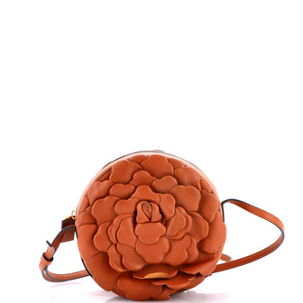 Valentino Garavani Atelier 03 Rose Edition Round Crossbody Bag Leather