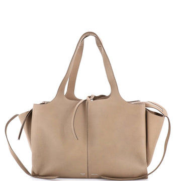 Celine Tri-Fold Shoulder Bag Grained Calfskin Medium