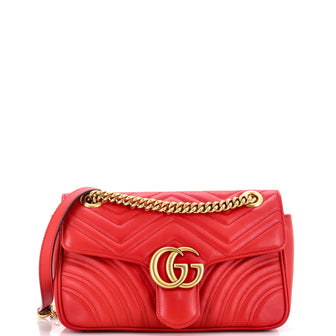 Gucci GG Marmont Flap Bag Matelasse Leather Small