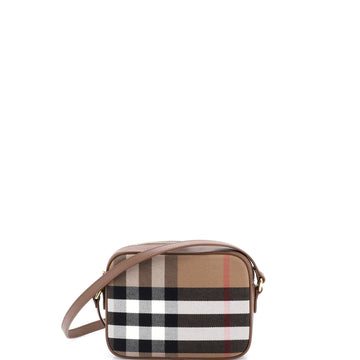 Burberry Camera Bag House Check Canvas Small