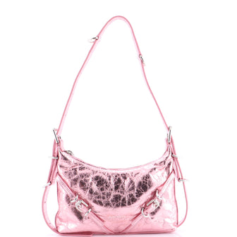 Givenchy Voyou Shoulder Bag Metallic Leather Mini