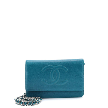 Chanel Timeless Wallet on Chain Caviar