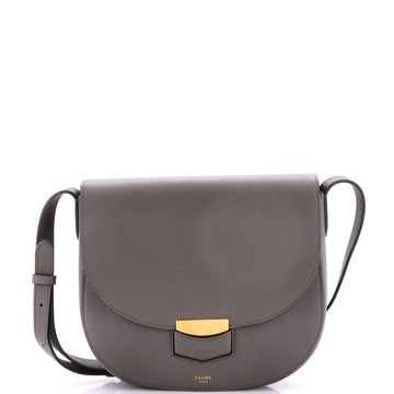 Celine Trotteur Crossbody Bag Grainy Leather Medium