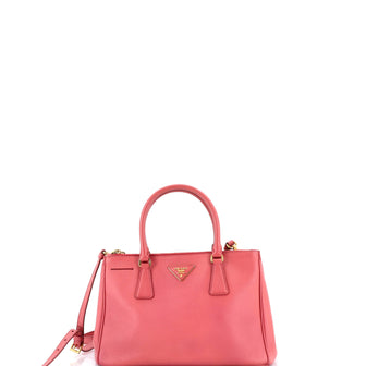 Prada Double Zip Lux Tote Saffiano Leather Small