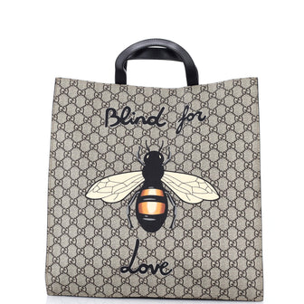 Gucci Convertible Soft Open Tote Printed GG Coated Canvas Tall