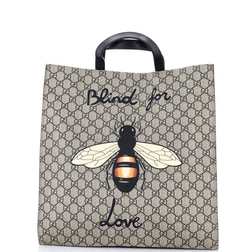 Gucci Convertible Soft Open Tote Printed GG Coated Canvas Tall