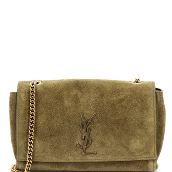 Saint Laurent Classic Monogram Reversible Shoulder Bag Suede Small