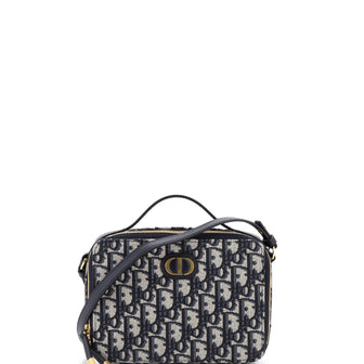 Christian Dior 30 Montaigne Convertible Top Handle Box Bag Oblique Canvas