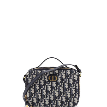 Christian Dior 30 Montaigne Convertible Top Handle Box Bag Oblique Canvas