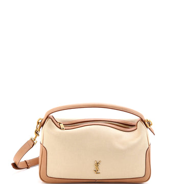 Saint Laurent Supple Camera Top Handle Bag Canvas and Leather