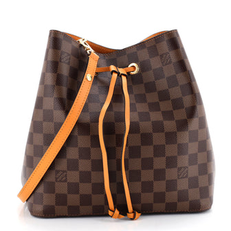 Louis Vuitton NeoNoe Handbag Damier with Leather MM
