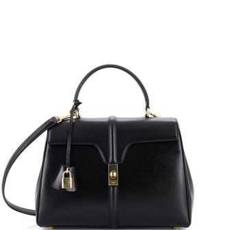 Celine 16 Top Handle Bag Smooth Calfskin Medium