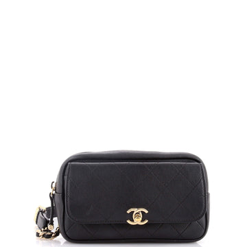 Chanel Casual Trip Waist Bag Quilted Goatskin