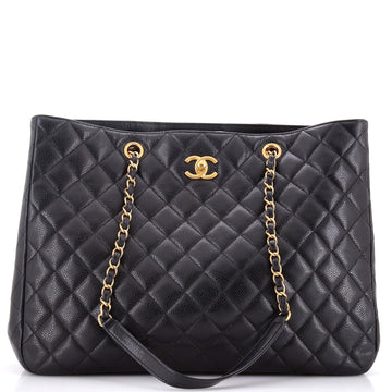 Chanel Classic CC Shopping Tote Quilted Caviar Large