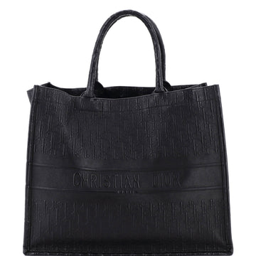 Christian Dior Book Tote Oblique Embossed Calfskin Large