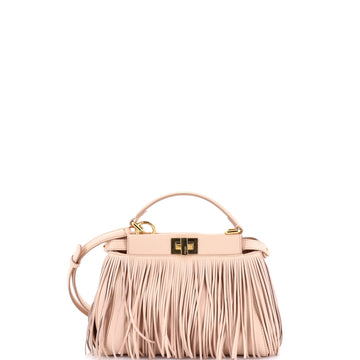Fendi Peekaboo Bag Fringe Leather Mini