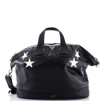 Givenchy Nightingale Satchel Patch Embellished Leather Large