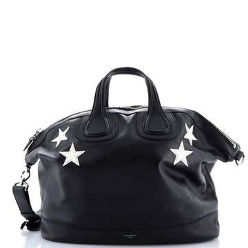 Givenchy Nightingale Satchel Patch Embellished Leather Large