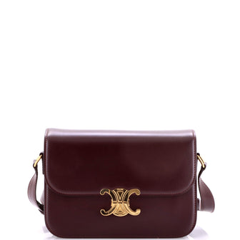 Celine Triomphe Shoulder Bag Smooth Calfskin Medium