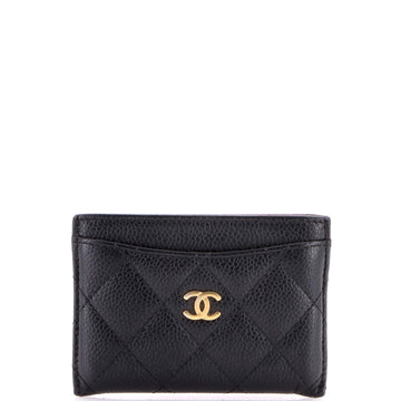 Chanel Classic Card Holder Quilted Caviar