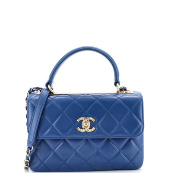 Chanel Trendy CC Top Handle Bag Quilted Lambskin Small