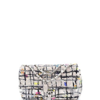 Chanel CC Flap Bag Quilted Hand Painted Leather Mini