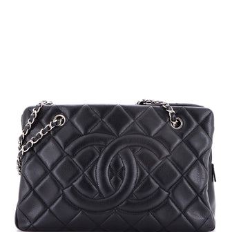 Chanel Timeless CC Shopping Tote Quilted Caviar Medium