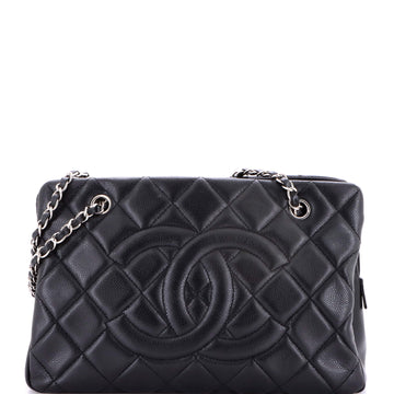 Chanel Timeless CC Shopping Tote Quilted Caviar Medium