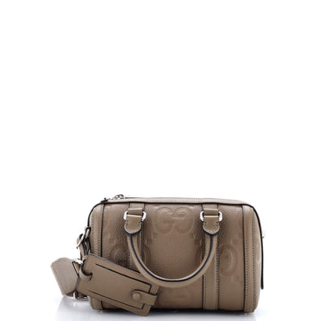 Gucci Duffle Bag Jumbo GG Embossed Leather Mini