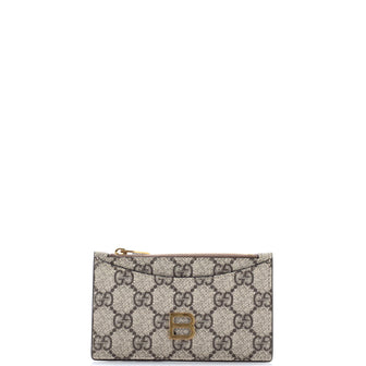 Gucci x Balenciaga The Hacker Project Zip Card Case GG Coated Canvas