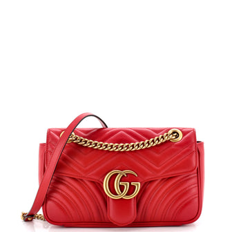 Gucci GG Marmont Flap Bag Matelasse Leather Small