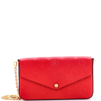 Louis Vuitton Felicie Pochette Monogram Empreinte Leather