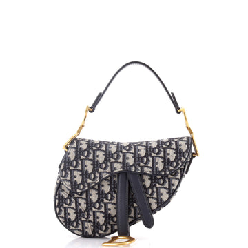 Christian Dior Saddle Handbag Oblique Canvas Mini