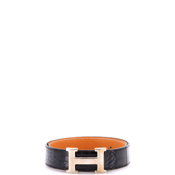 Hermes Constance Belt Shiny Alligator Medium