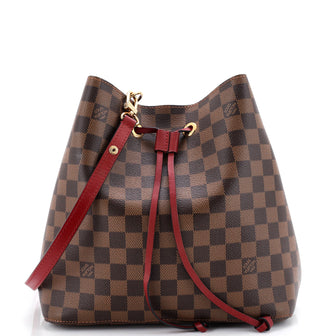 Louis Vuitton NeoNoe Handbag Damier with Leather MM