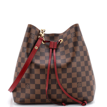 Louis Vuitton NeoNoe Handbag Damier with Leather MM