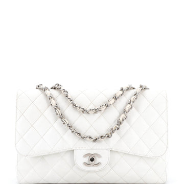 Chanel Classic Single Flap Bag Quilted Caviar Jumbo