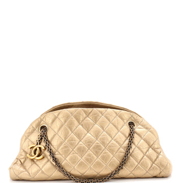 Chanel Just Mademoiselle Bag Quilted Aged Calfskin Medium