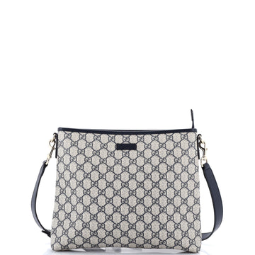 Gucci Zip Top Messenger Bag GG Coated Canvas Medium